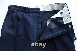 Wow! VTG Bertie Wooster UK Made Navy 3 Piece Dual Vent Hacking Suit Sz 41